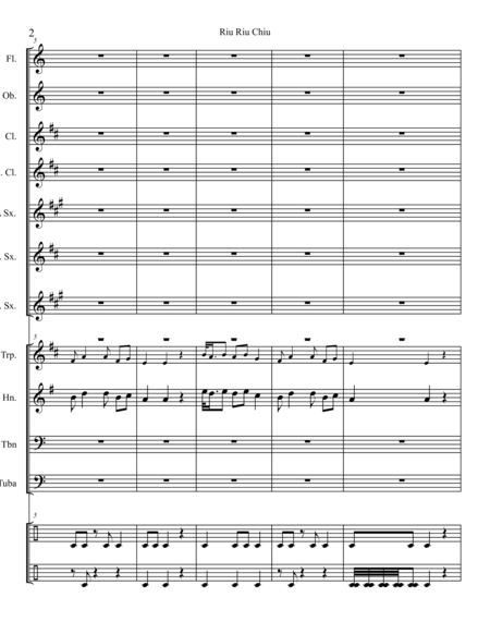 Riu Riu Chiu For Concert Band Page 2