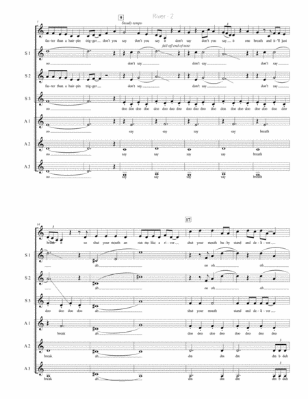 River Sssaaa A Cappella Page 2