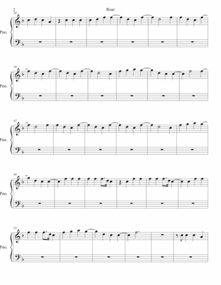 Roar Piano Page 2