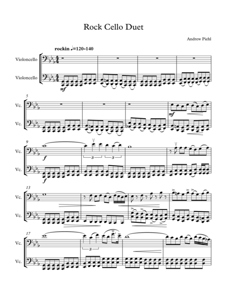 Rock Cello Duet Page 2