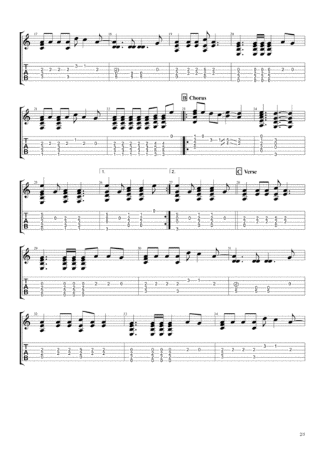 Rock The Casbah For Solo Fingerstyle Guitar Page 2