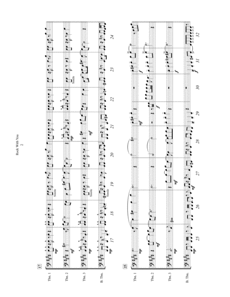 Rock With You Trombone Quartet Page 2