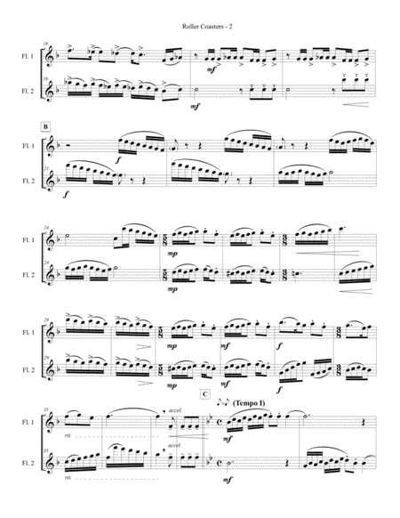 Roller Coasters From Childhood Six Progressive Duets For Flute Page 2