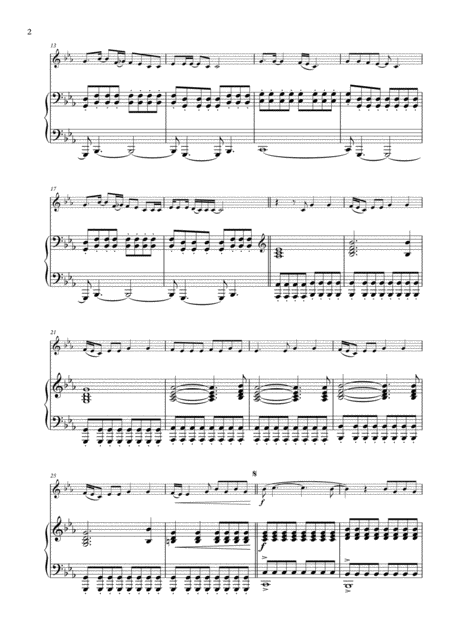 Rolling In The Deep Arranged For Alto Saxophone Piano Page 2