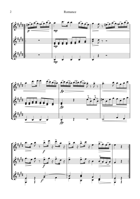 Romance Abridged For Guitar Trio Page 2