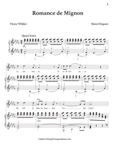 Romance De Mignon D Flat Major Page 2