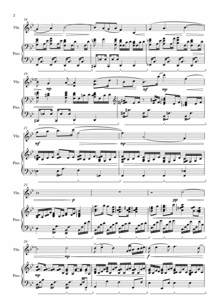 Romance For Violin And Piano Page 2