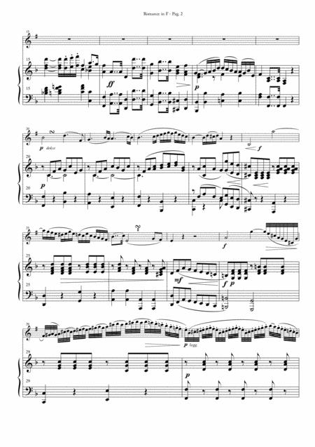 Romance In F For Soprano Saxophone And Piano Page 2