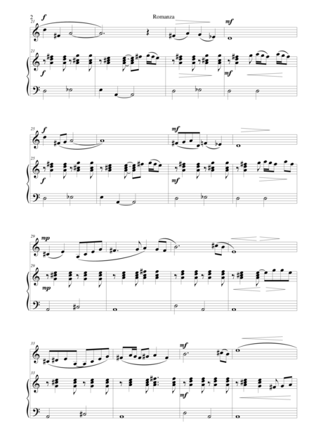 Romanza For Vocalise And Bandoneon Page 2