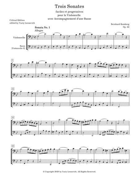 Romberg 3 Sonatas Op 43 For 2 Cellos Urtext Edition Page 2