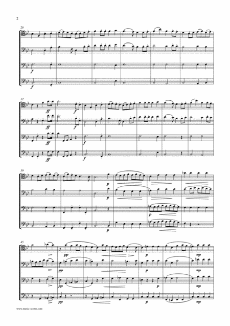 Rondeau Bridal Fanfare Trombone Quartet Page 2