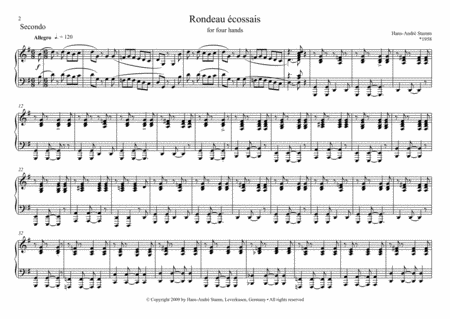 Rondeau Cossais For 4 Hands Piano Page 2