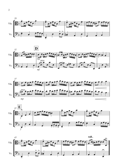 Rondeau From Abdelazer For Viola And Cello Duet Page 2