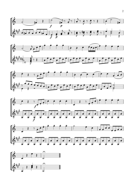 Rondo And Romance Abridged For Clarinet In Bb And Easy Guitar Page 2