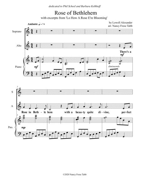 Rose Of Bethlehem Soprano Alto Duet Page 2