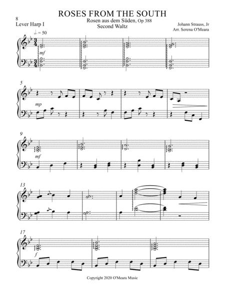 Roses From The South Op 388 Second Waltz Lever Harp I Page 2