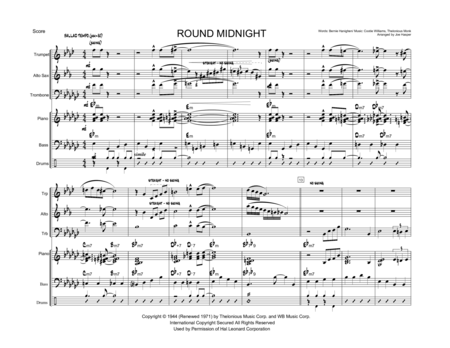 Round Midnight Jazz Combo Page 2