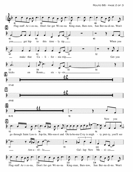 Route 66 Rhythm 5 Horns Page 2