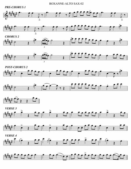 Roxanne Alto Sax Page 2