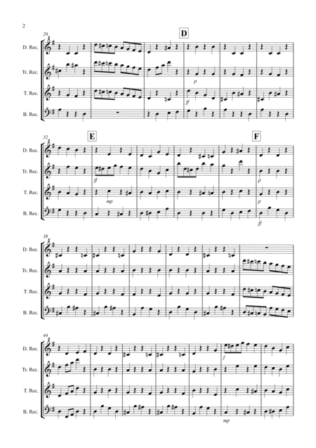 Rubba Ducky For Recorder Quartet Page 2