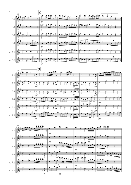 Rule Britannia For Flute Quartet Page 2