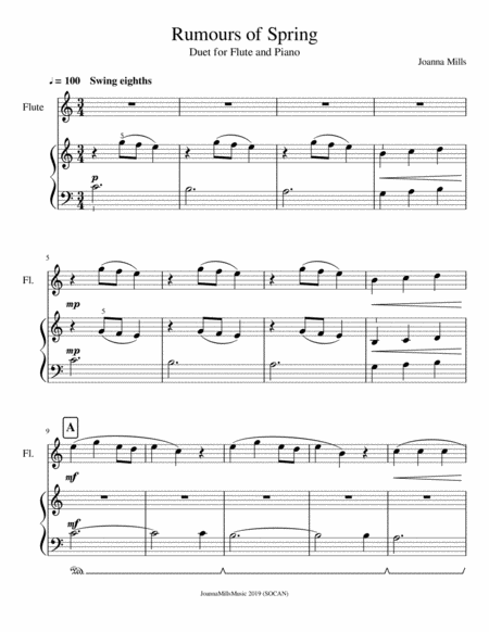 Rumours Of Spring Flute Piano Duet Page 2