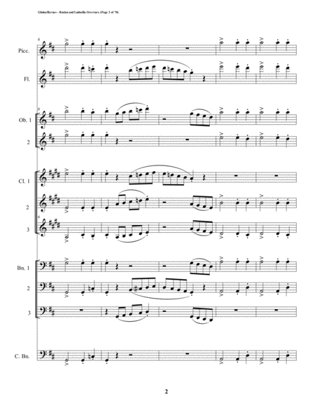 Ruslan Ludmilla Overture Woodwind Choir Page 2