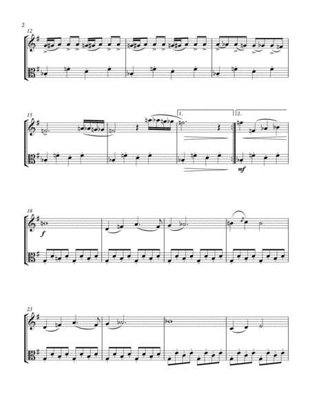 Sabre Dance By Aram Khachatutian Violin Viola Duet Page 2