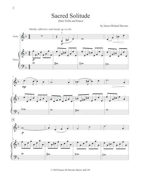 Sacred Solitude Violin Piano Page 2