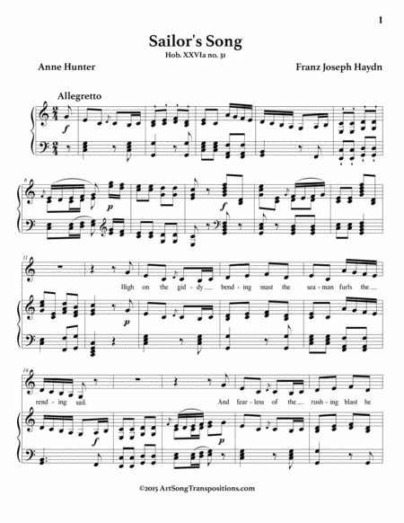 Sailors Song C Major Page 2