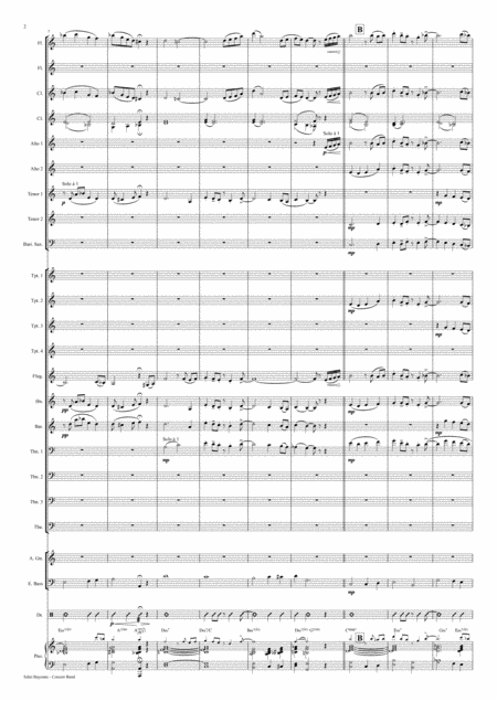 Salut Bayonne Samba For Concert Band W Trp Bugle Solo Page 2