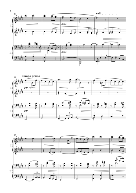 Salut D Amour For Piano 4 Hands Page 2