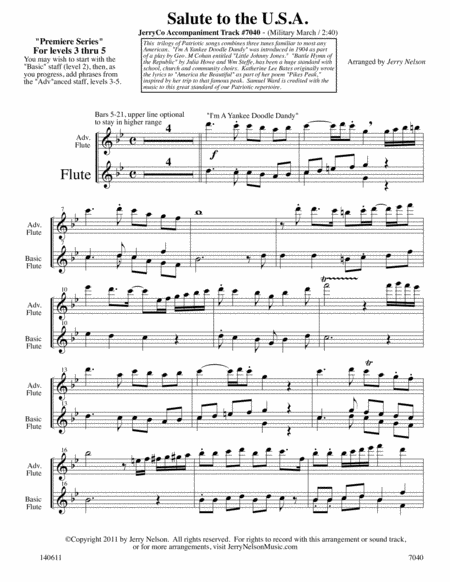 Salute To The Usa Arrangements Level 3 5 For Flute Written Acc Page 2