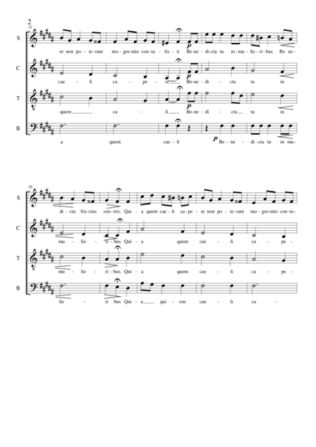 Sancta Et Immaculata Satb A Cappella Page 2
