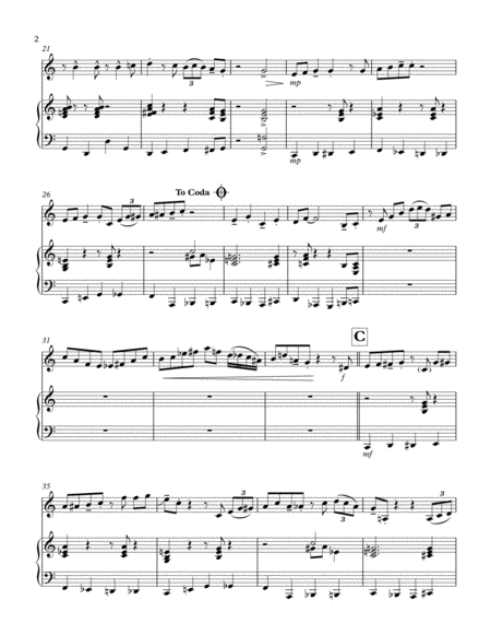 Santa Claus Is Comin To Town For Alto Sax Solo With Piano Accompaniment Up Tempo Swing Page 2