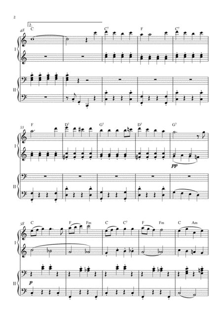 Santa Claus Is Comin To Town For Piano Four Hands Piano Duet Page 2