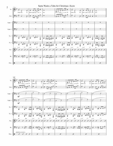 Santa Wants A Tuba For Christmas Original Recorded Version Page 2