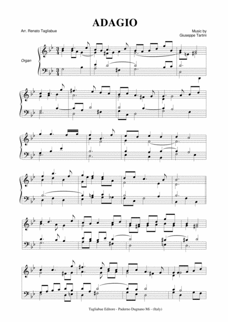 Sarabanda Iii G Tartini Arr For Organ Page 2