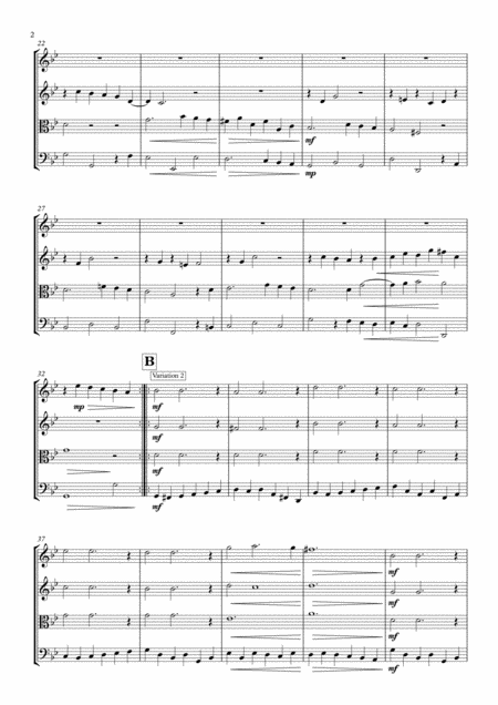 Sarabande From Keyboard Suite In D Minor Hwv 437 For String Quartet Page 2