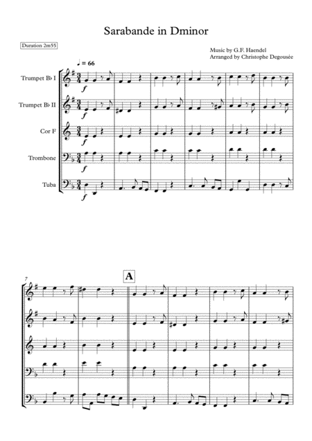 Sarabande In Dminor Page 2