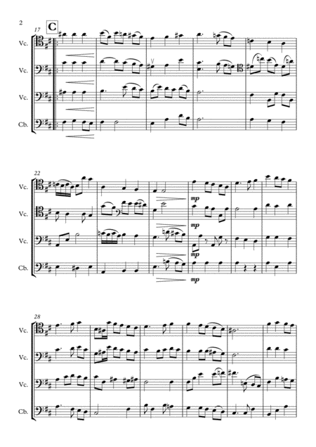 Sarabande Of Partita No 1 In D Minor Bwv 1002 Page 2