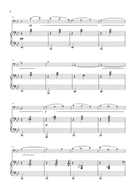 Satie 3 Gymnopdies Tuba And Piano Transcription Page 2