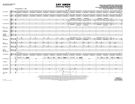 Say Amen Saturday Night Arr Matt Conaway Conductor Score Full Score Page 2