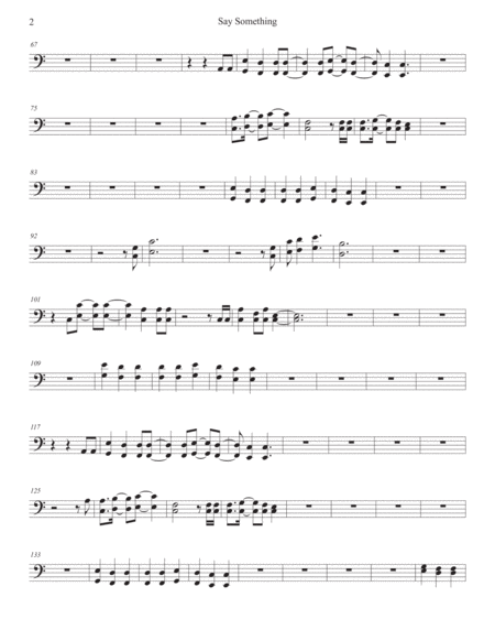 Say Something Euphonium Easy Key Of C Page 2