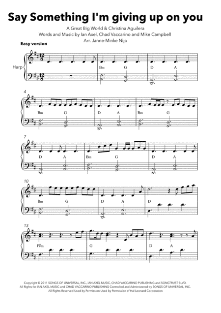 Say Something Harp Solo Easy Version Page 2