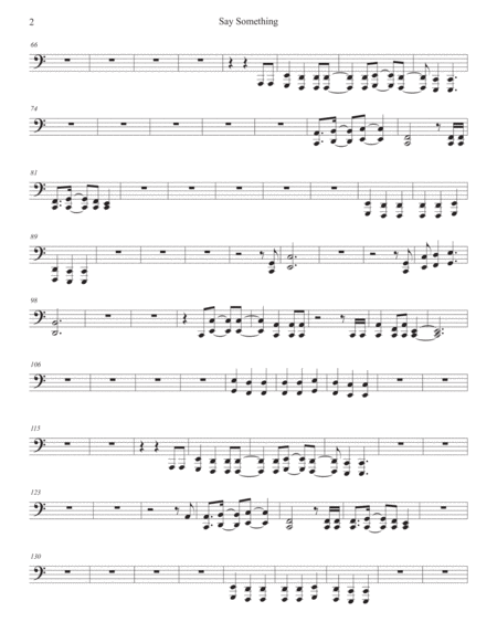 Say Something Tuba Easy Key Of C Page 2