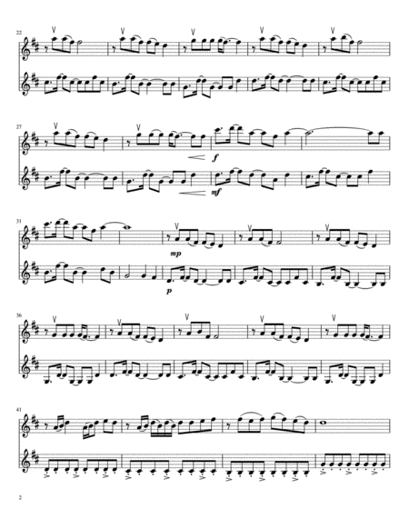 Say You Wont Let Go Violin Duet Page 2