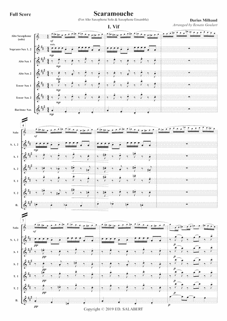 Scaramouche Alto Sax Saxophone Ensemble Page 2