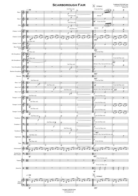 Scarborough Fair Concert Band Score And Parts Pdf Page 2