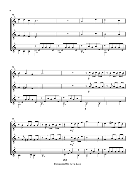 Scarborough Fair Guitar Trio Score And Parts Page 2